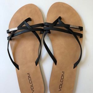 Volcom Lookout 2 Black Sandals